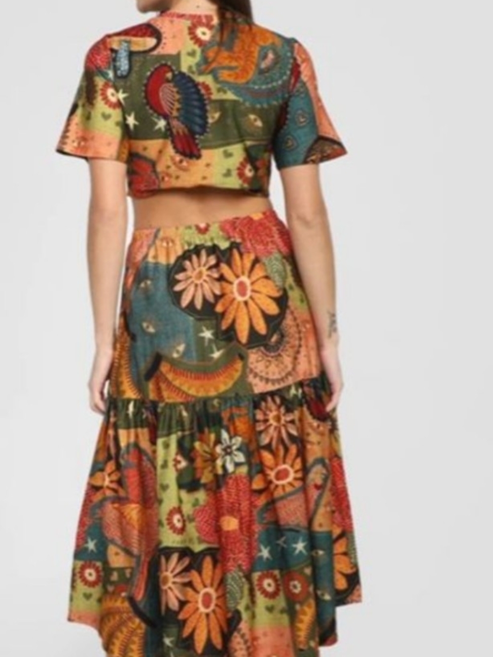 Farm Rio Patch Cropped Dress - Picture 3 of 4